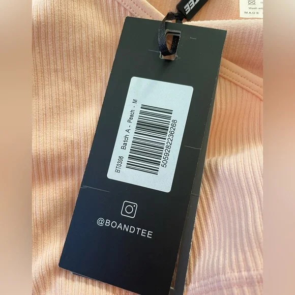 NWT Oh Polly Bo+Tee Peach Workout Set - Picture 5 of 9